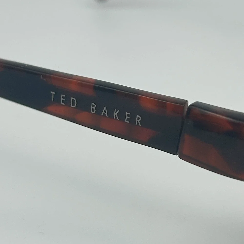 Ted Baker Galaxy B805 Unisex Eyeglasses Frame Brown Tortoise Half Rim 50-16-140